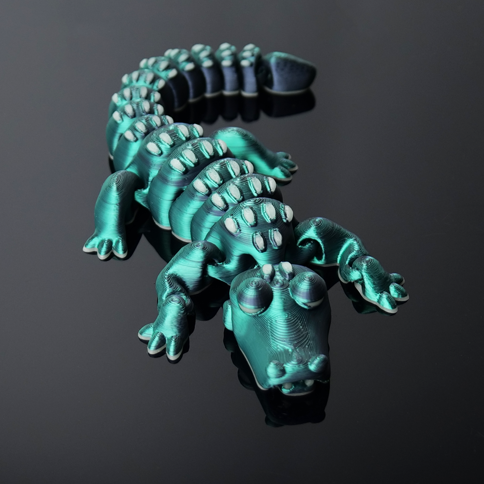 Krokodil*Special-Grün-Schwarz