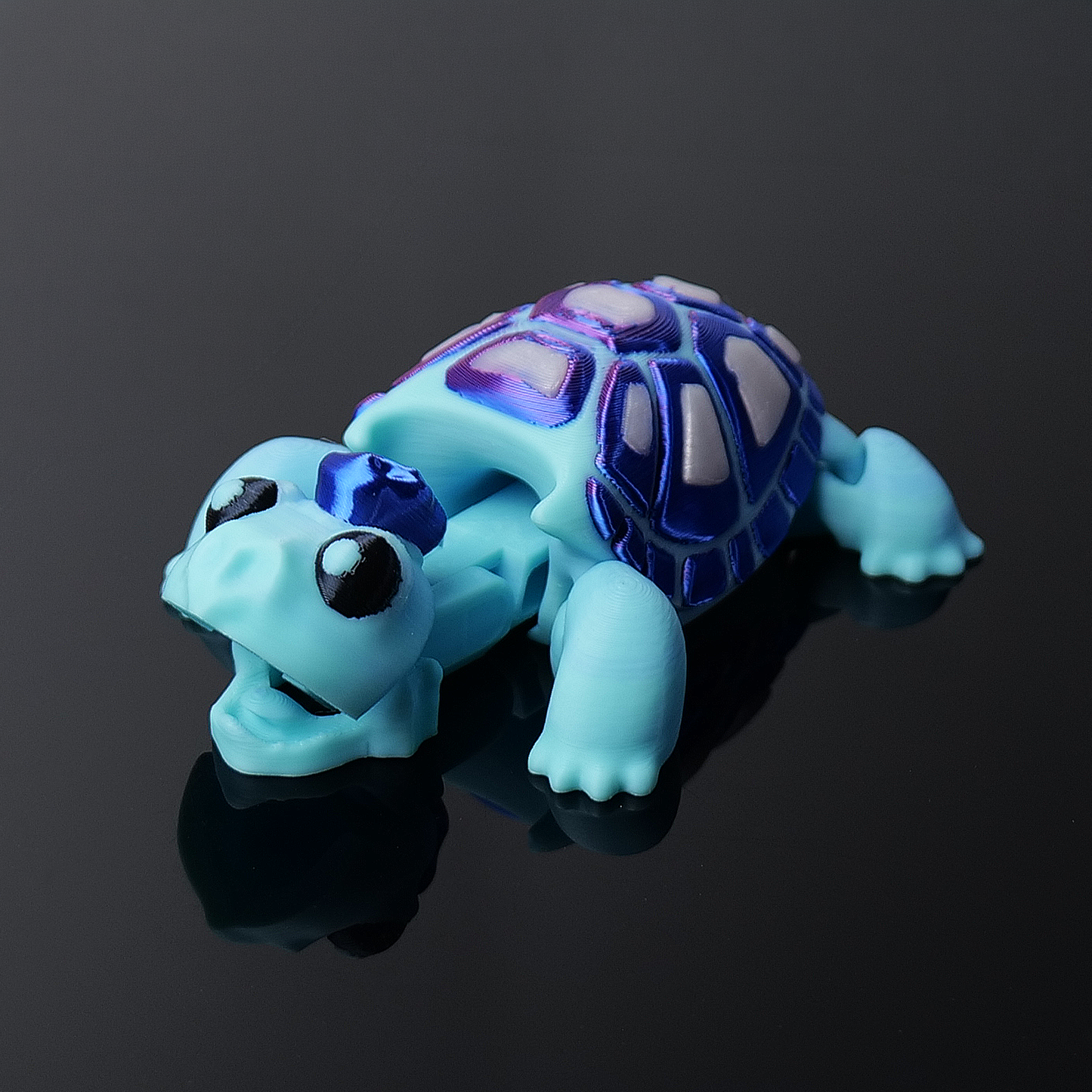 Punk-Schildkröte*Eisblau
