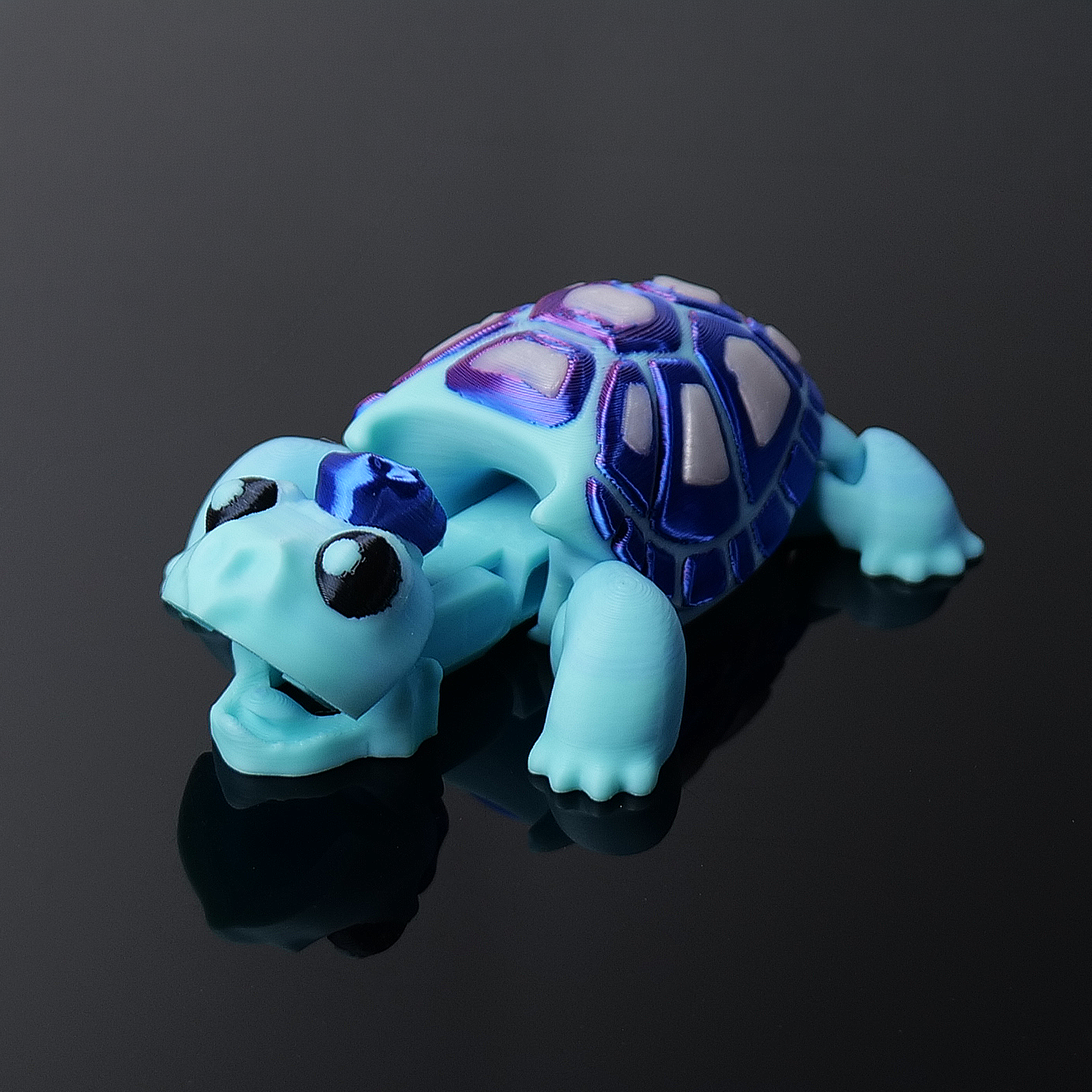 Punk-Schildkröte*Eisblau