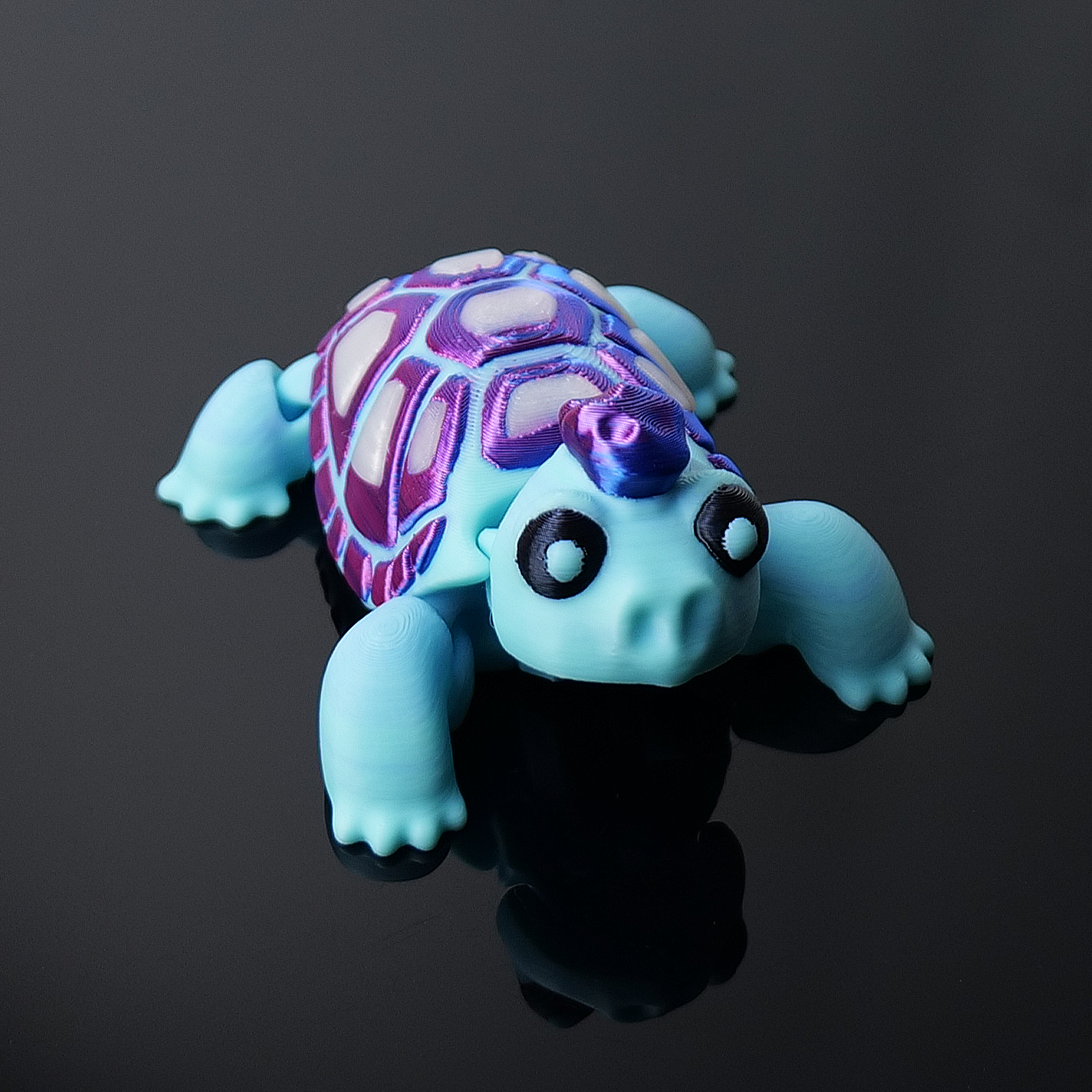 Punk-Schildkröte*Eisblau