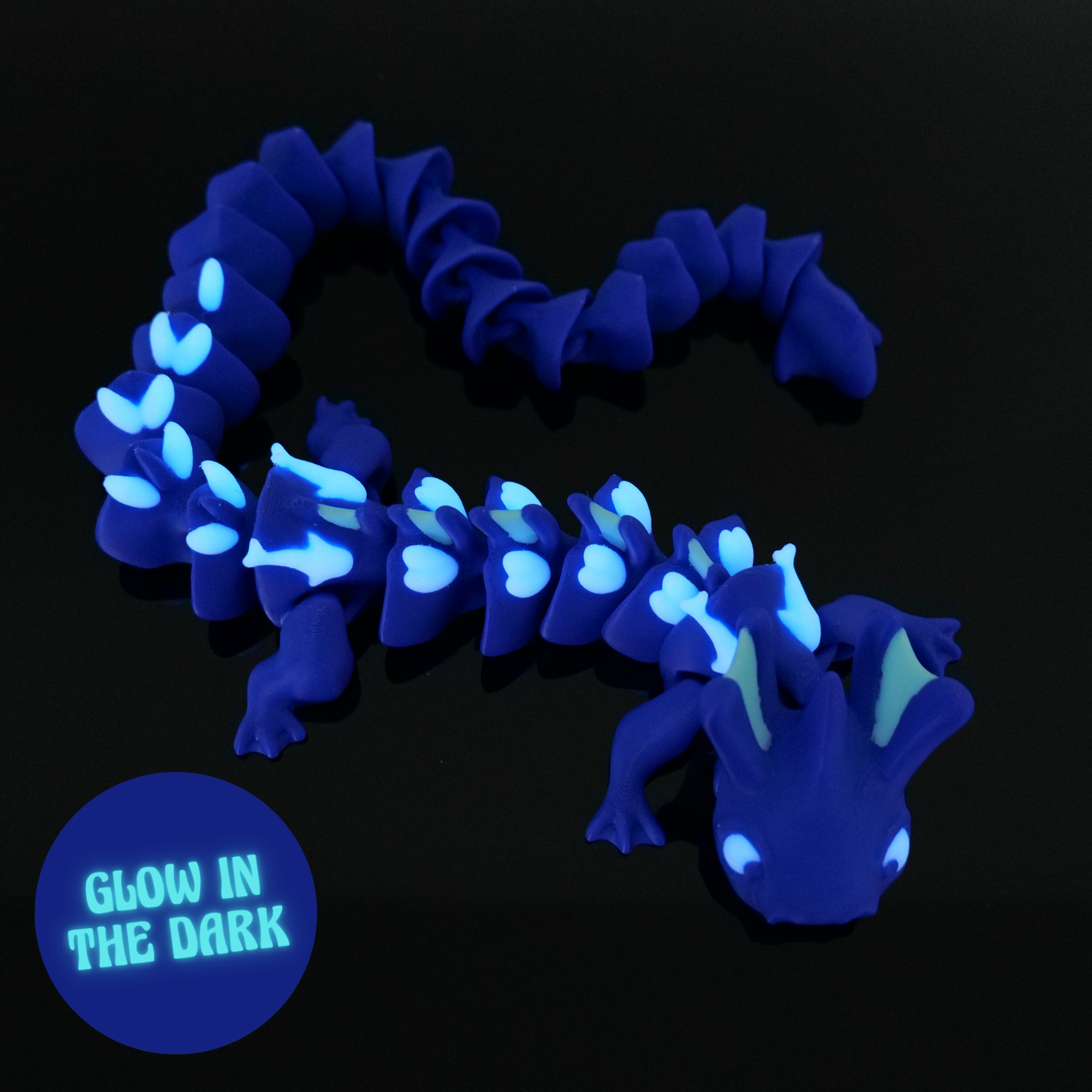 Wasserdrache*Blau*Glow